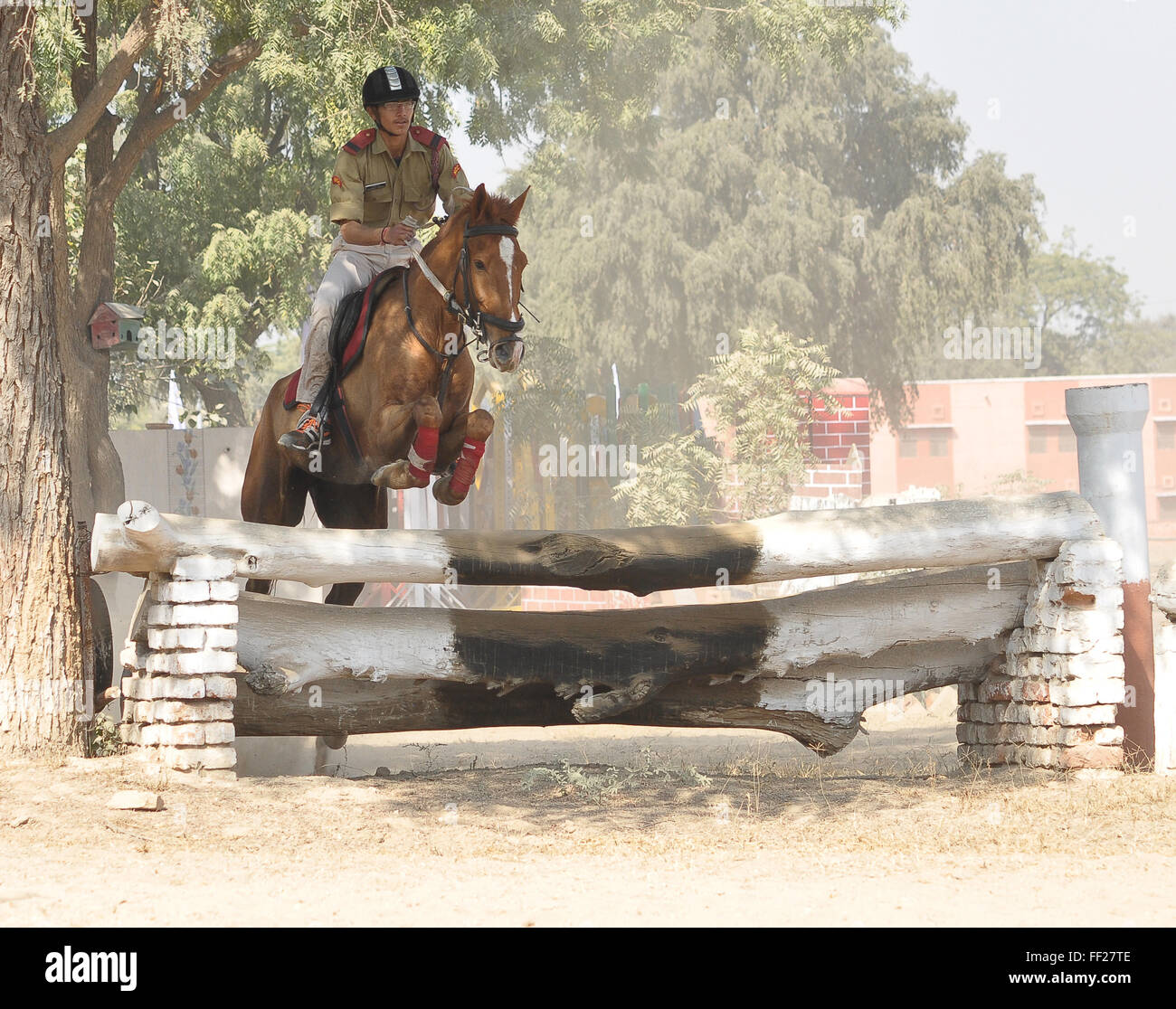 NCC cadets take part in horse riding training during a 10-day training ...