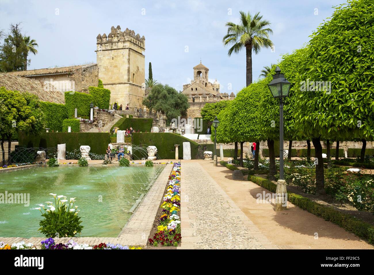 Gardens in ARMcazar, Cordoba, AndaRMucia, Spain, Europe Stock Photo