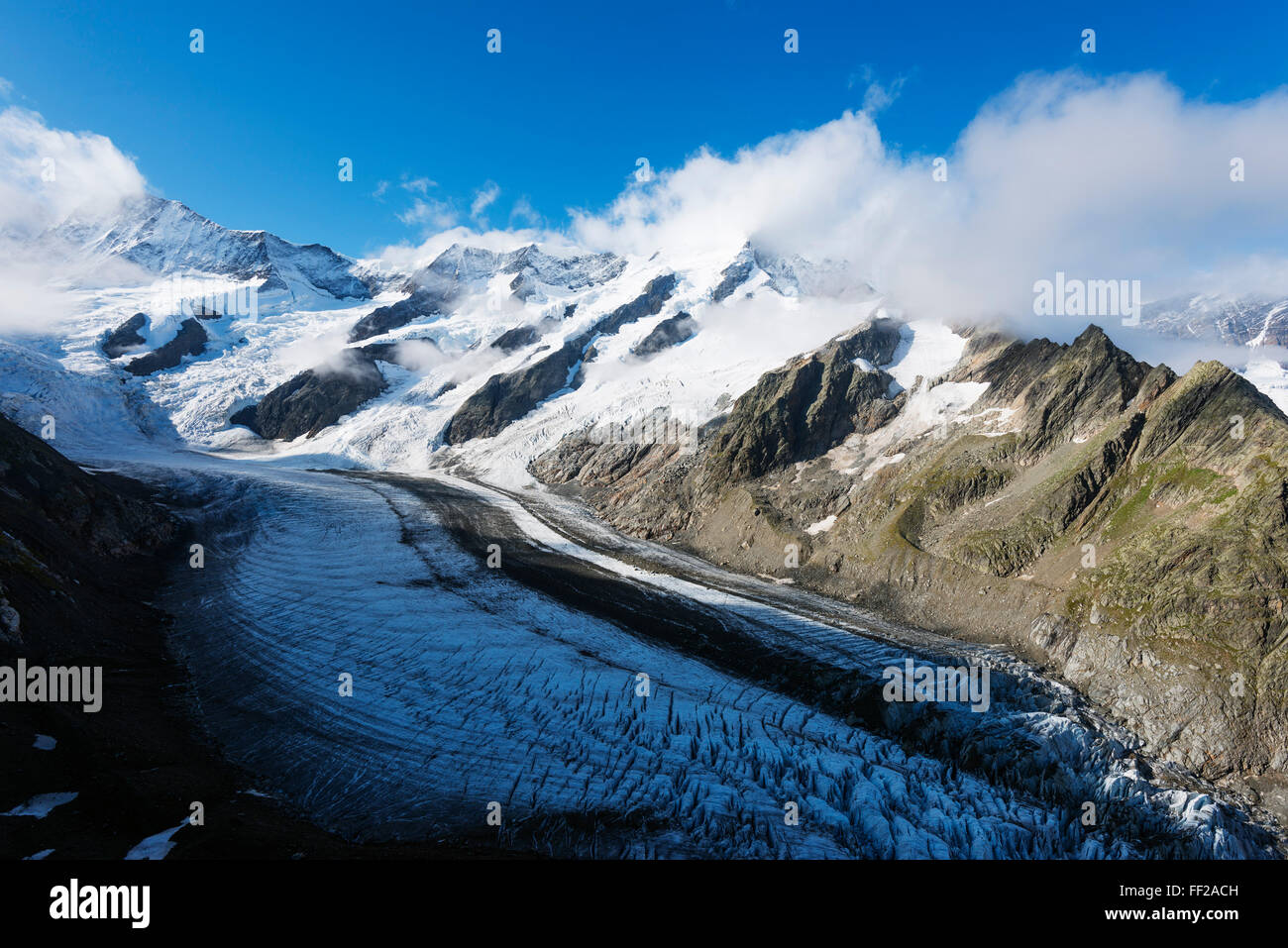 Gletscher glacier above Grindelwald, Interlaken, Bernese Oberland, Switzerland, Europe Stock Photo