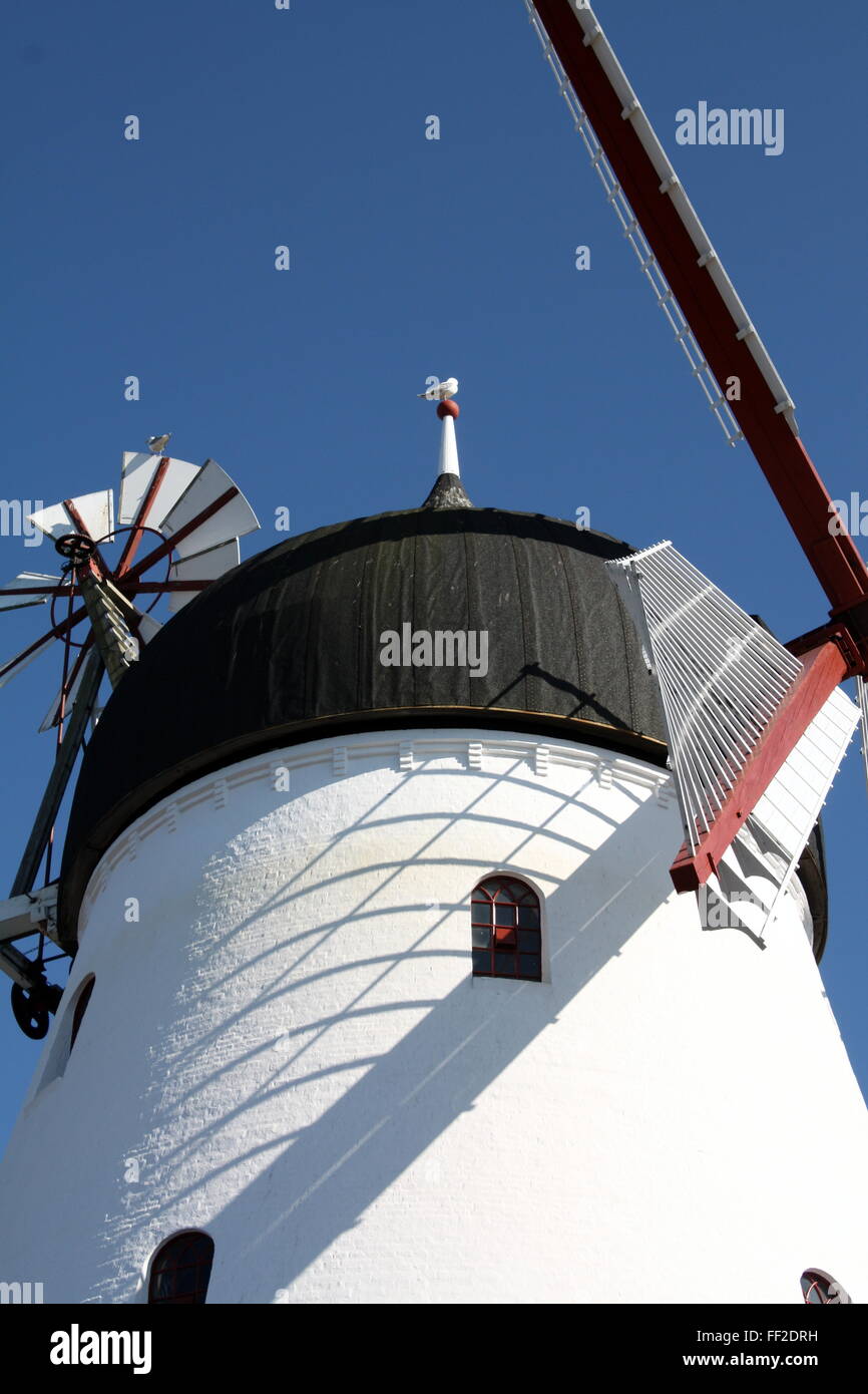 Windmill on the island Bornholm. Denmark Stock Photo - Alamy