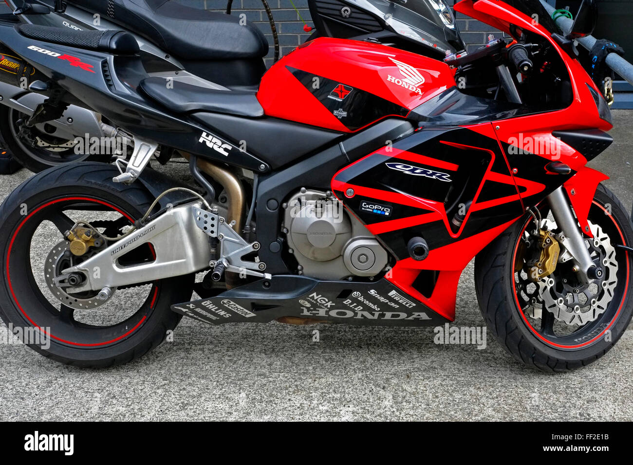 Red honda motorcycle hi-res stock photography and images - Alamy