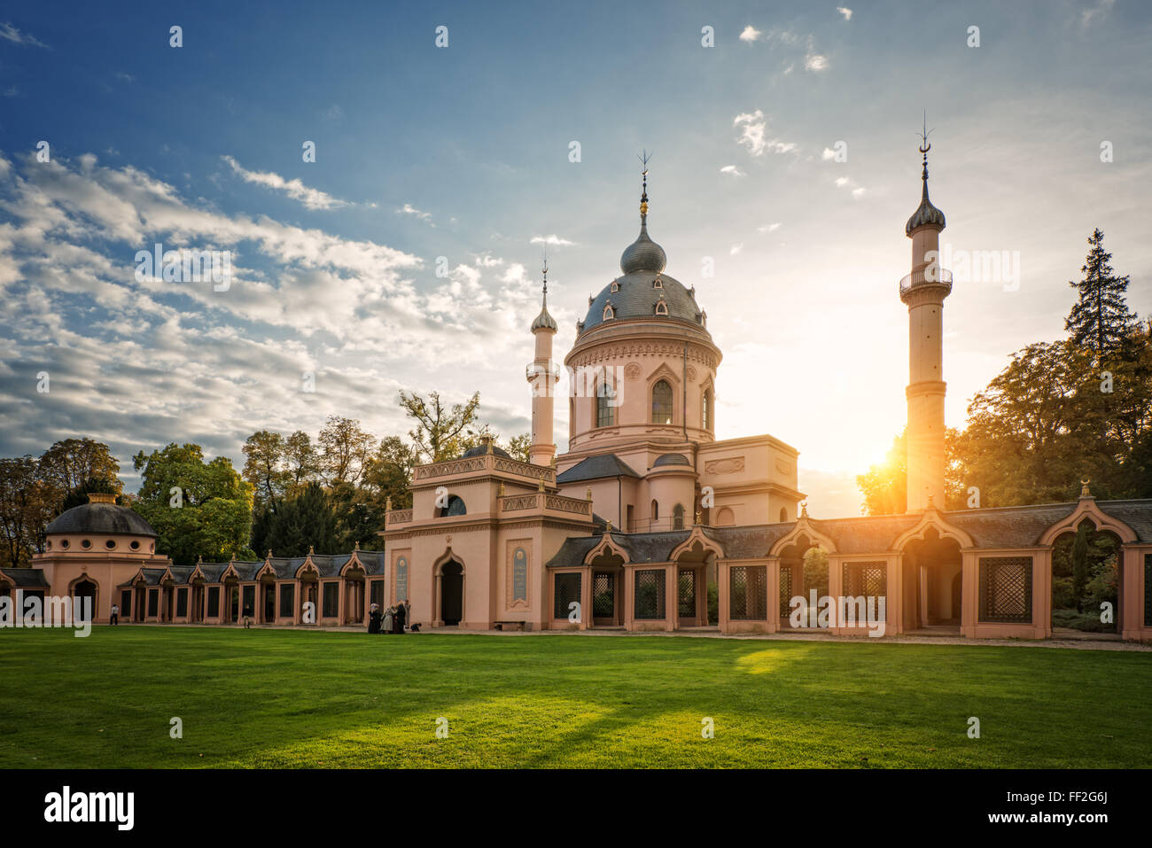 The Red Mosque, Schwetzingen, Baden-Wurttemberg, Germany, Europe Stock Photo