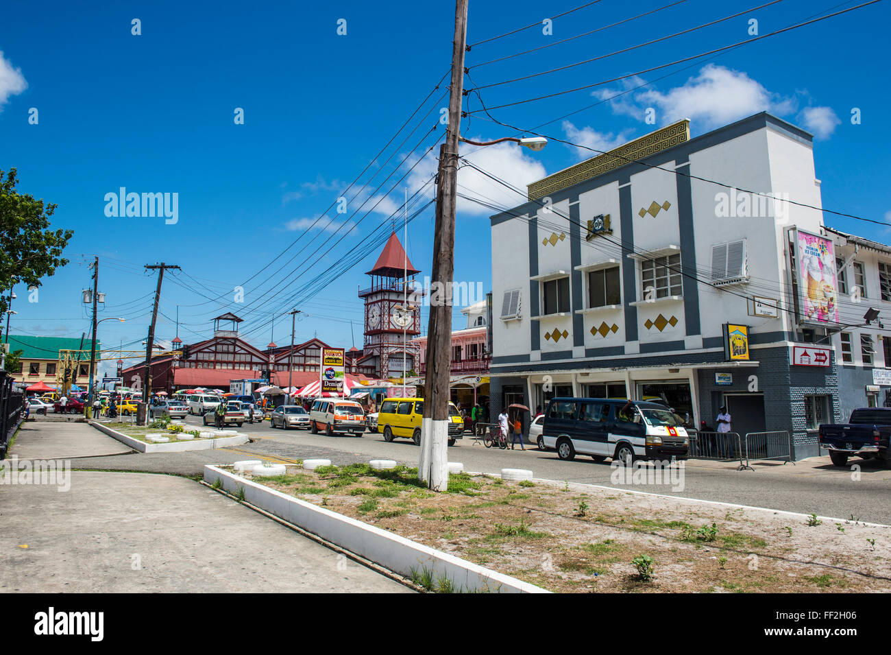 Downtown, Guyana, South America Stock Photo Alamy