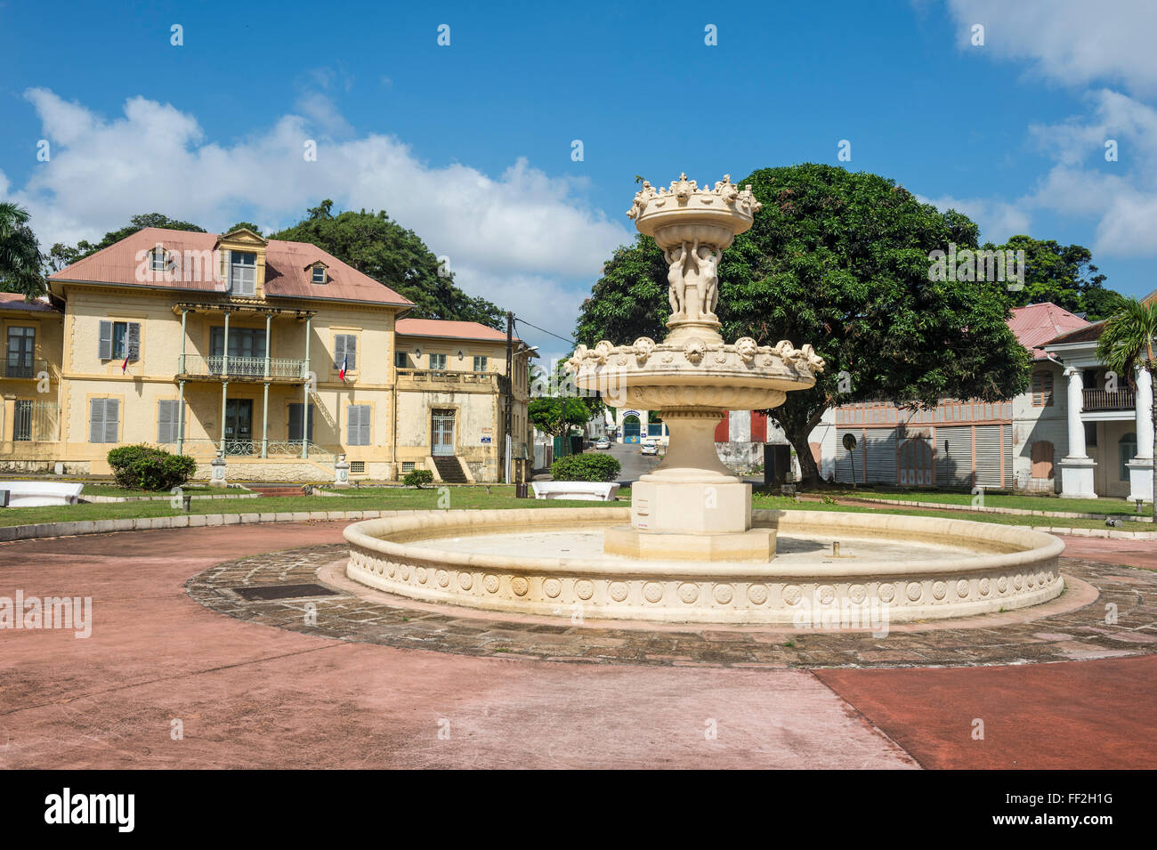 CoRMoniaRM quarter of Cayenne, French Guiana, Department of France, South America Stock Photo