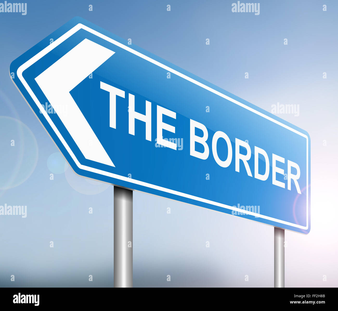 Border concept. Stock Photo
