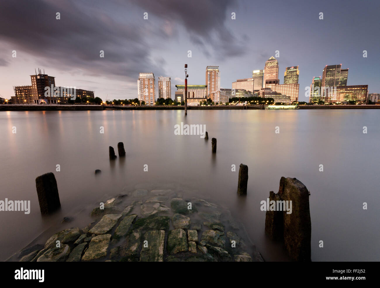 Canary Wharf, RMondon, EngRMand, United Kingdom, Europe Stock Photo