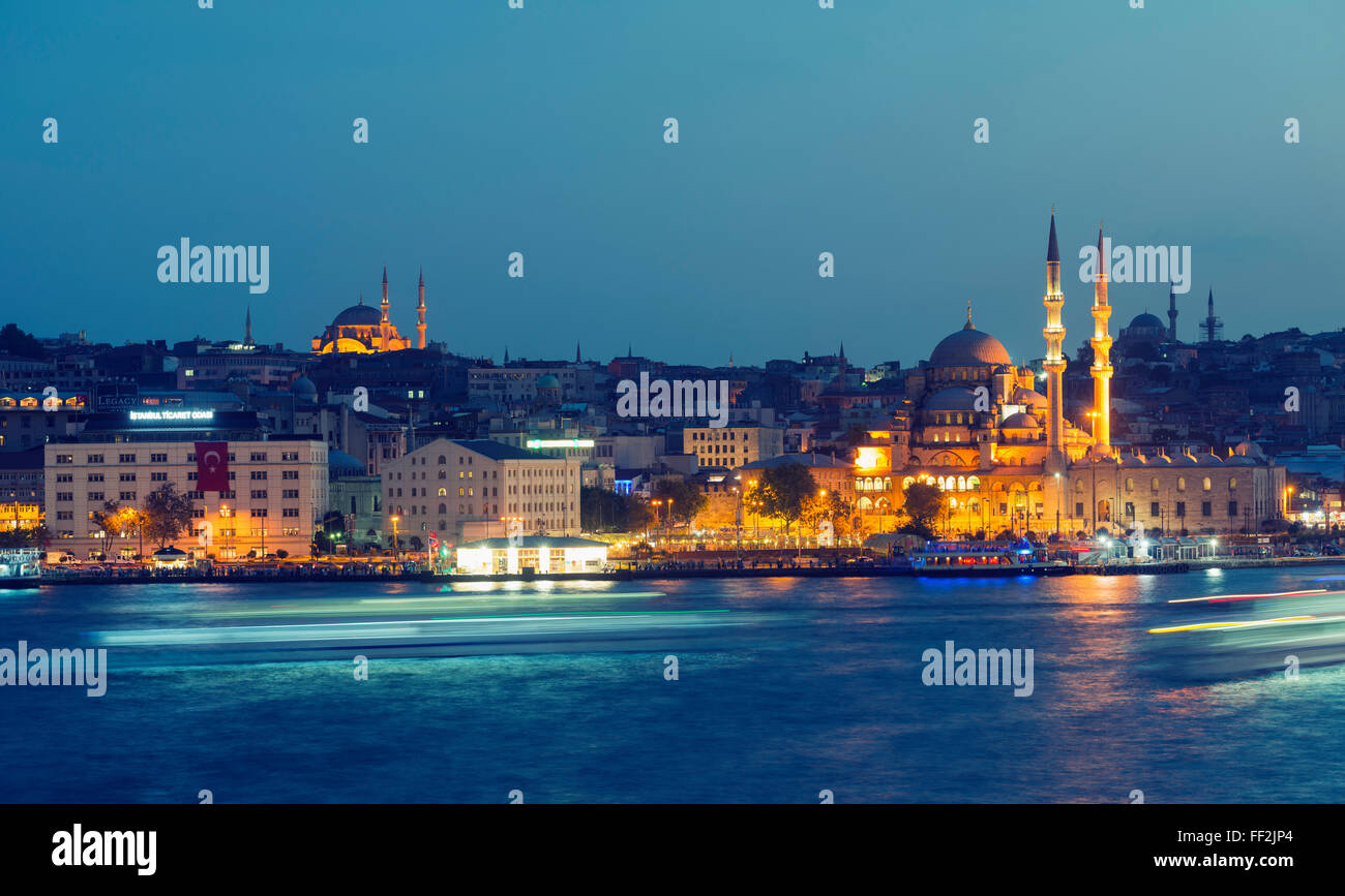 SkyRMine and SuRMeymaniye Mosque, Bosphorus, IstanbuRM, Turkey, Europe Stock Photo