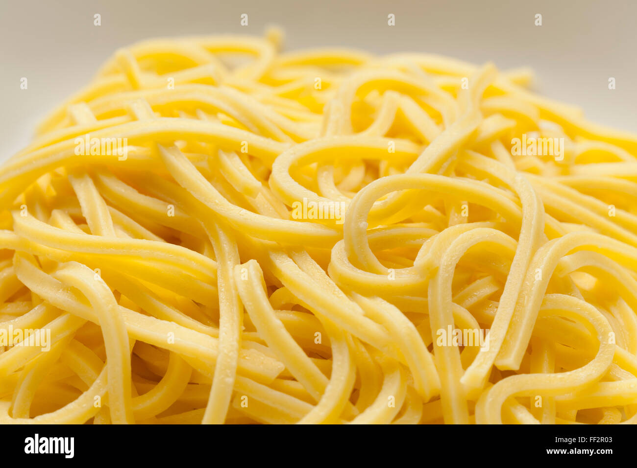 Plain fresh Spaghetti Stock Photo
