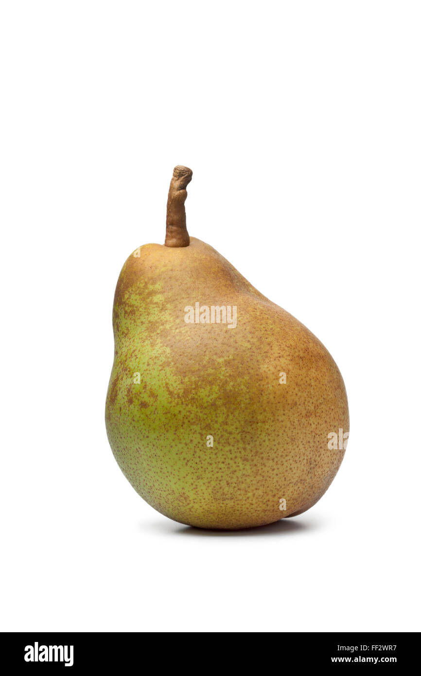 Whole fresh pear on white background Stock Photo