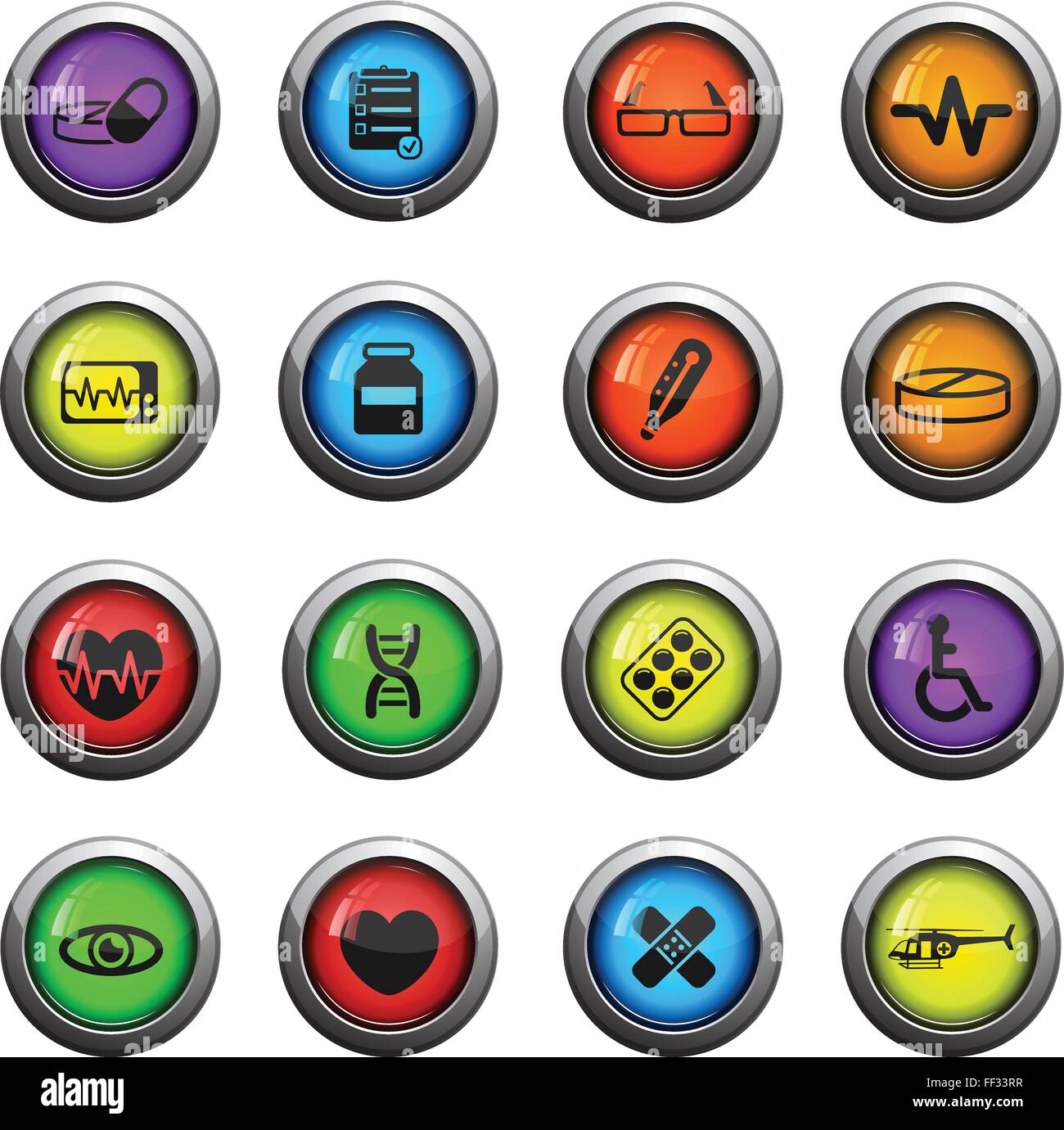 Medical simply icons Stock Vector Image & Art - Alamy