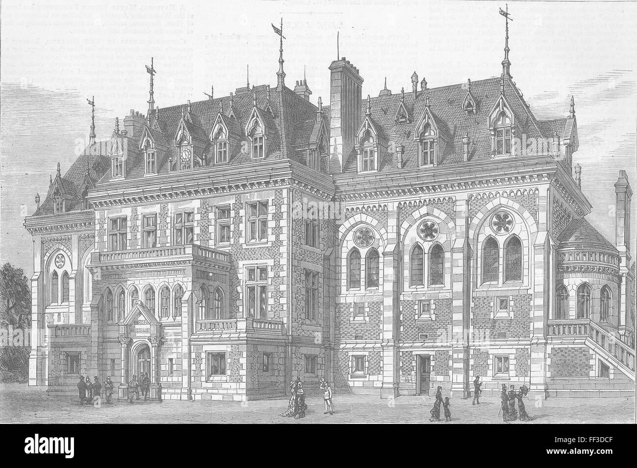 PARIS The Hertford British Hospital 1879. The Graphic Stock Photo Alamy