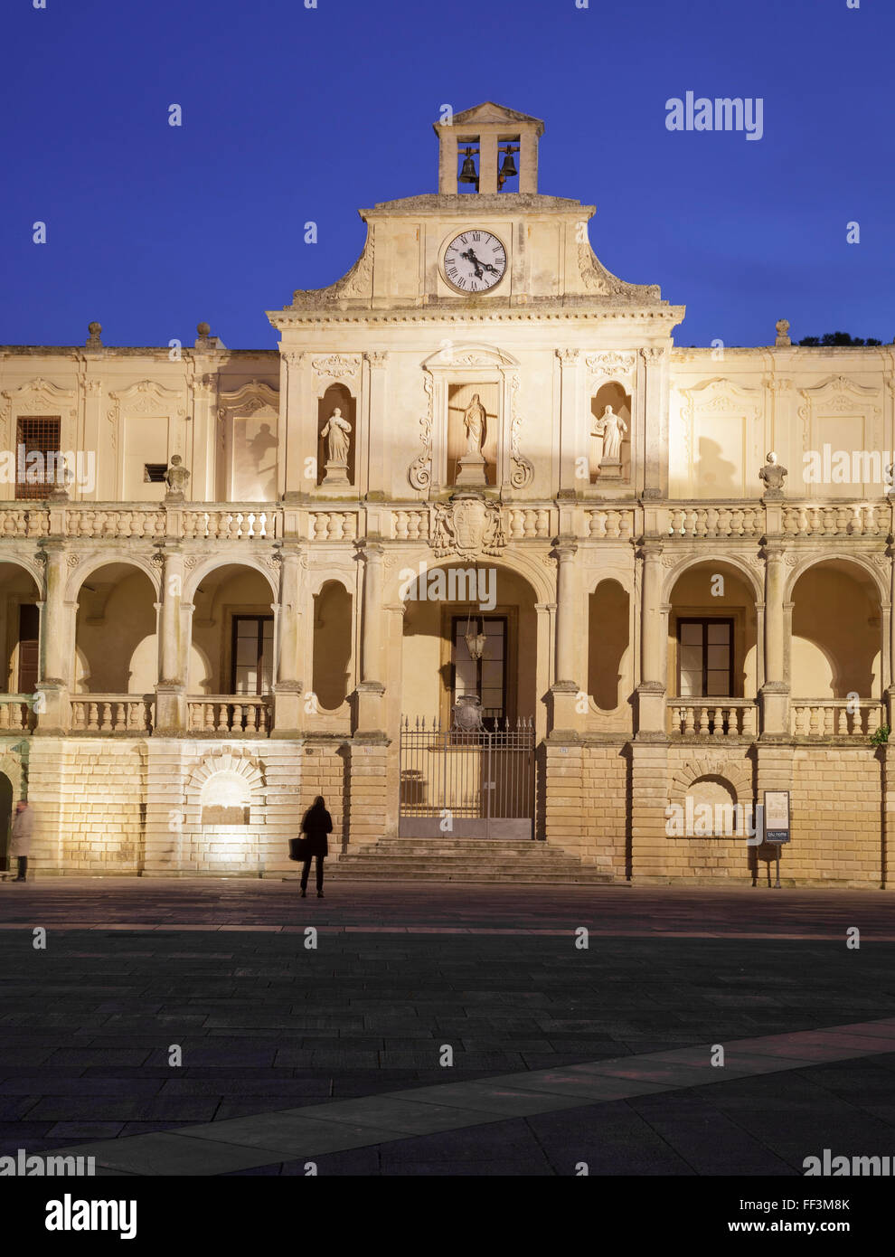 Bishops Palace on Piazza del Duomo, Lecce, Puglia, Italy Stock Photo