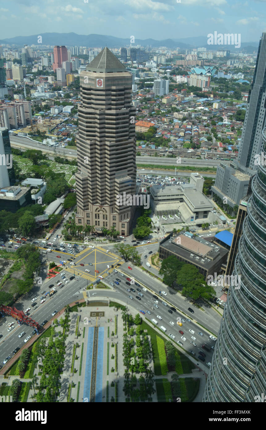 Kuala Lumpur, Capital city of Malaya. The1483ft, Petronas towers are among the tallest in the world. Stock Photo