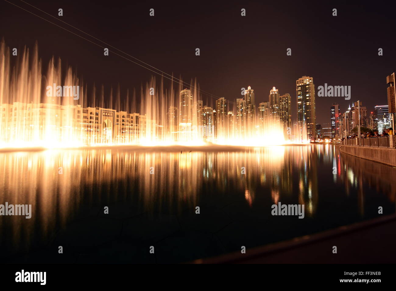 Dancing fountains in Dubai Mall, Dubai Downtown, UAE Stock Photo Alamy