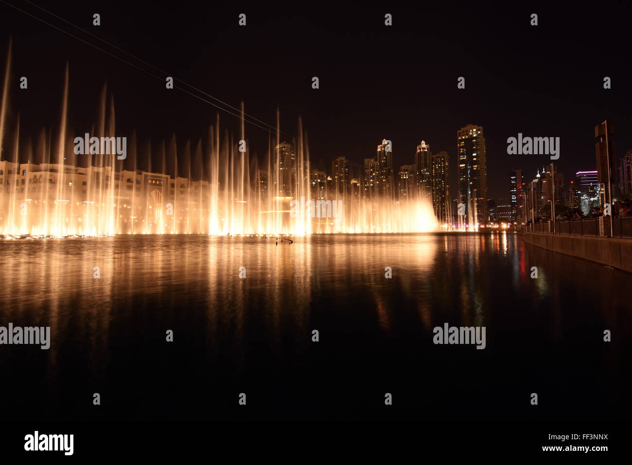 Dancing fountains in Dubai Mall, Dubai Downtown, UAE Stock Photo Alamy
