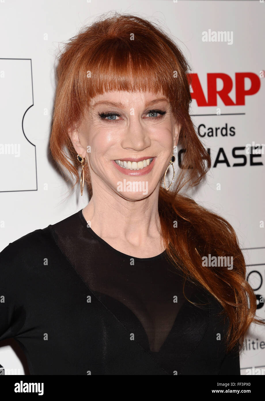 KATHY GRIFFIN American comedienne  in February 2016. Photo Jeffrey Mayer Stock Photo