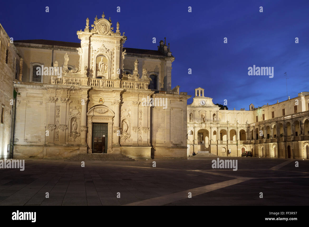 Piazza del Duomo, Lecce, Puglia, Italy Stock Photo