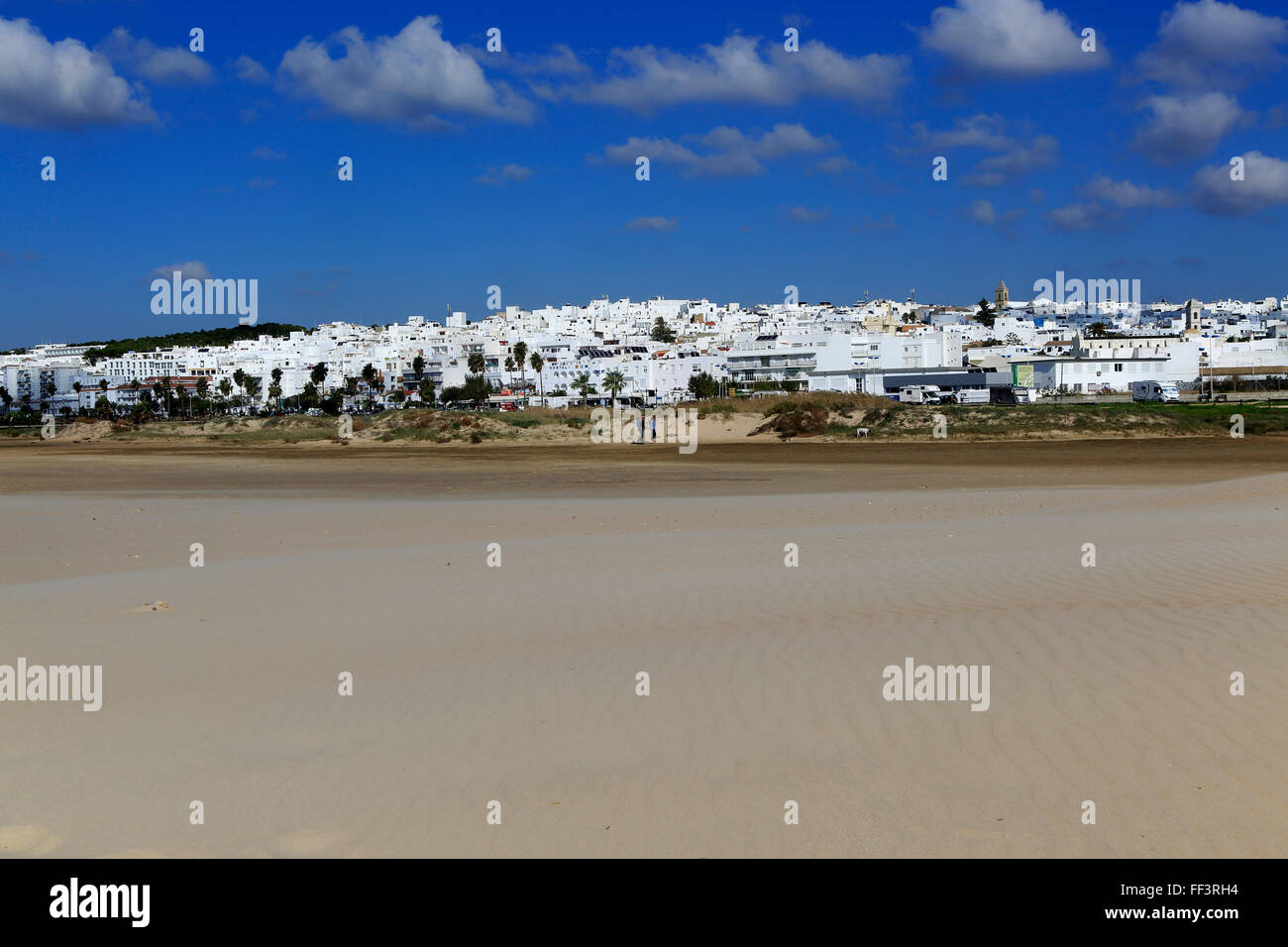 Conil De La Frontera, Spain, One Of The White Villages (Pueblos Blancos) Of  The Province Of Cadiz In Andalucia Stock Photo, Picture and Royalty Free  Image. Image 132893797.