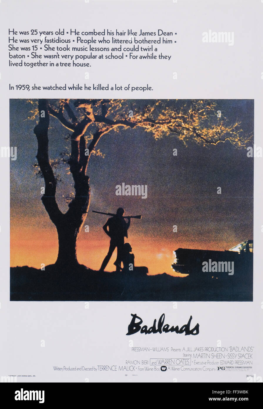 Badlands movie poster hires stock photography and images Alamy