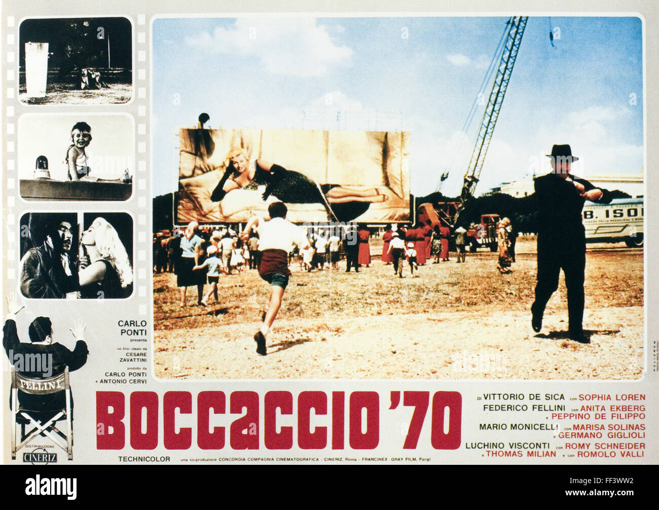 Boccaccio ' 70 - Original Italian Movie Poster Stock Photo