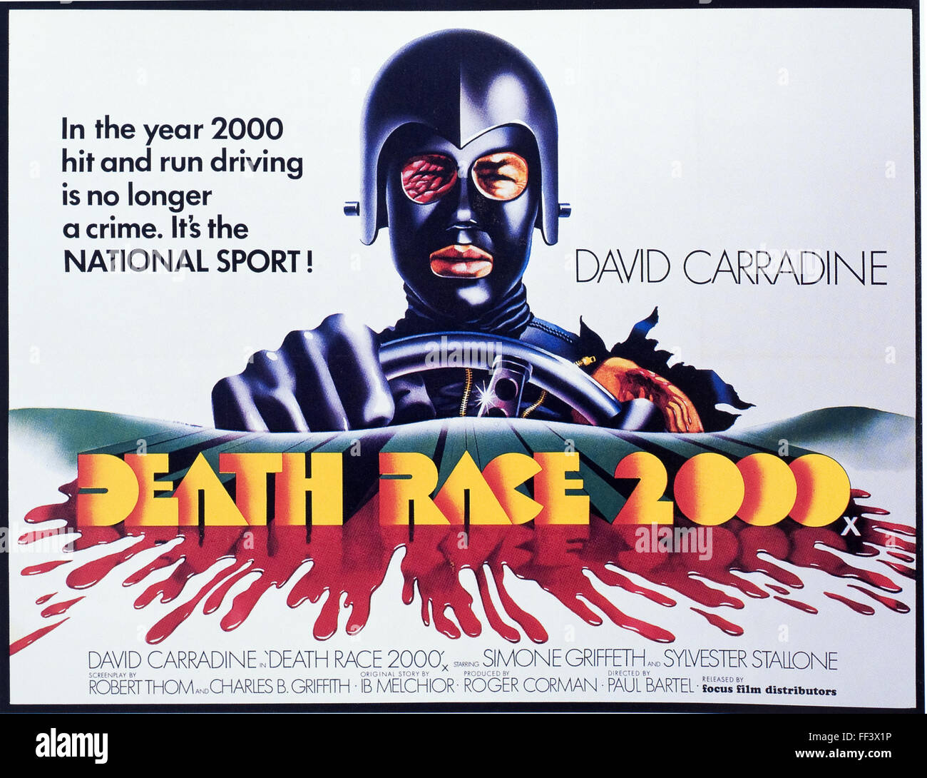 Death Race 2000 - Movie Poster Stock Photo