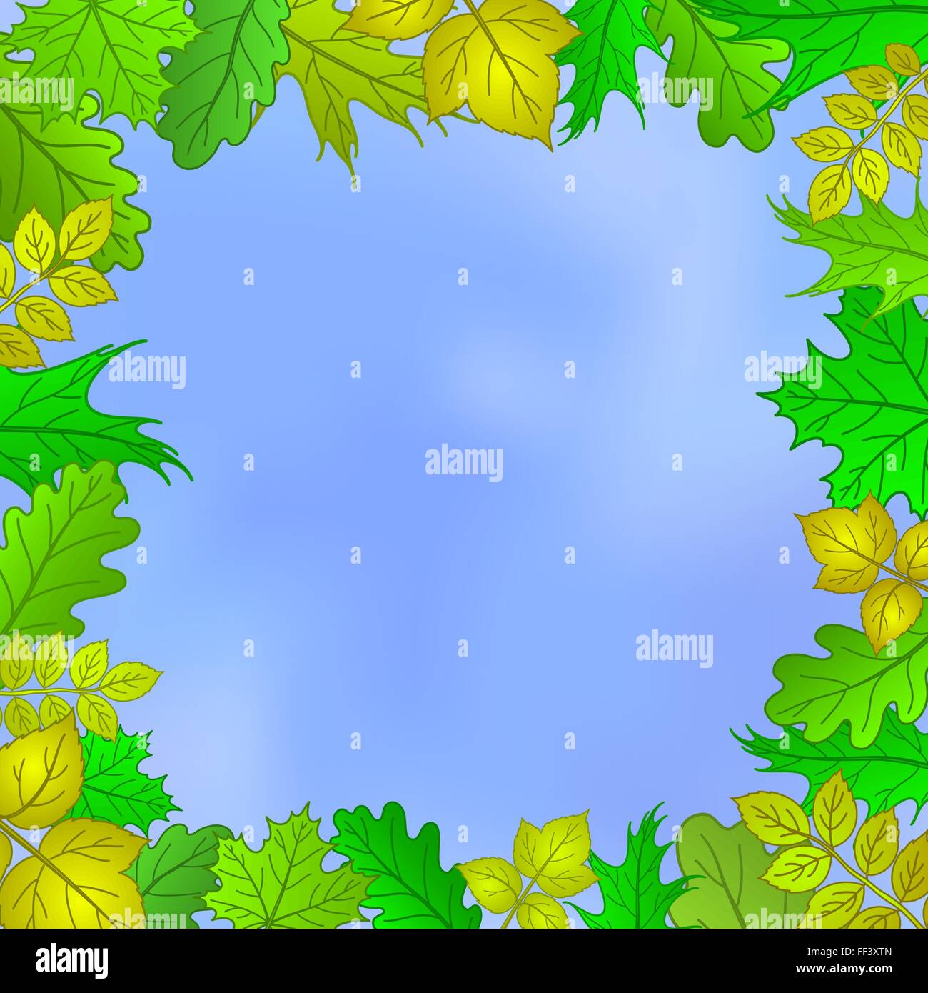 Leaves and sky Stock Vector Image & Art - Alamy