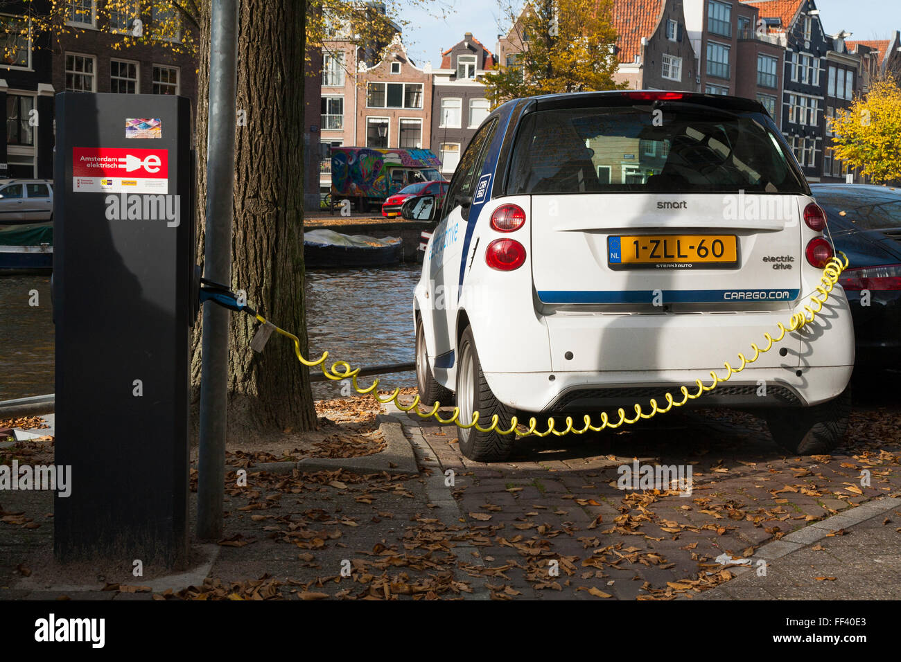 EV / Electric car / electrically powered cars being charged / having battery / batteries