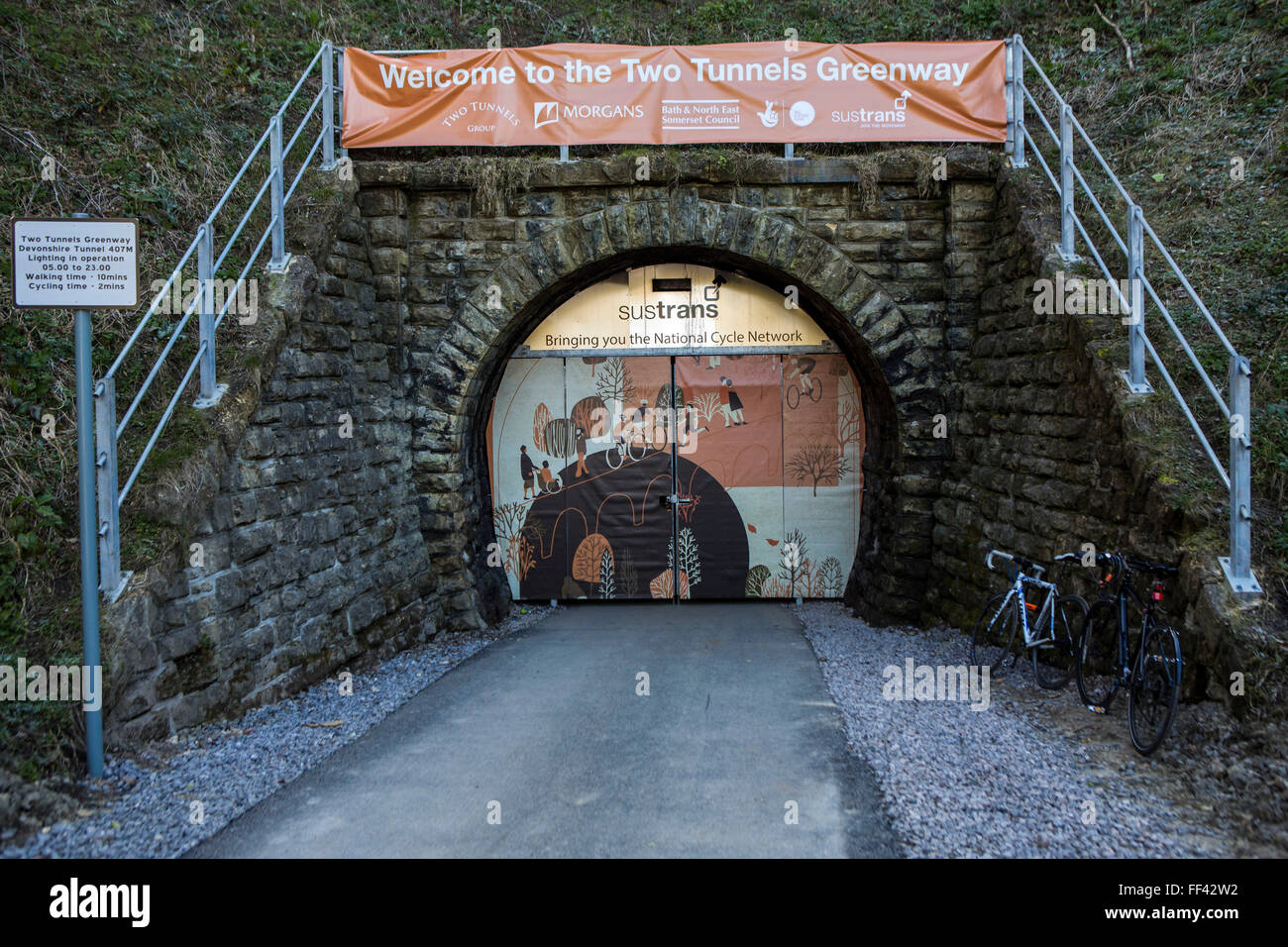 The entrance to the restored Devonshire Tunnel as part of the Two