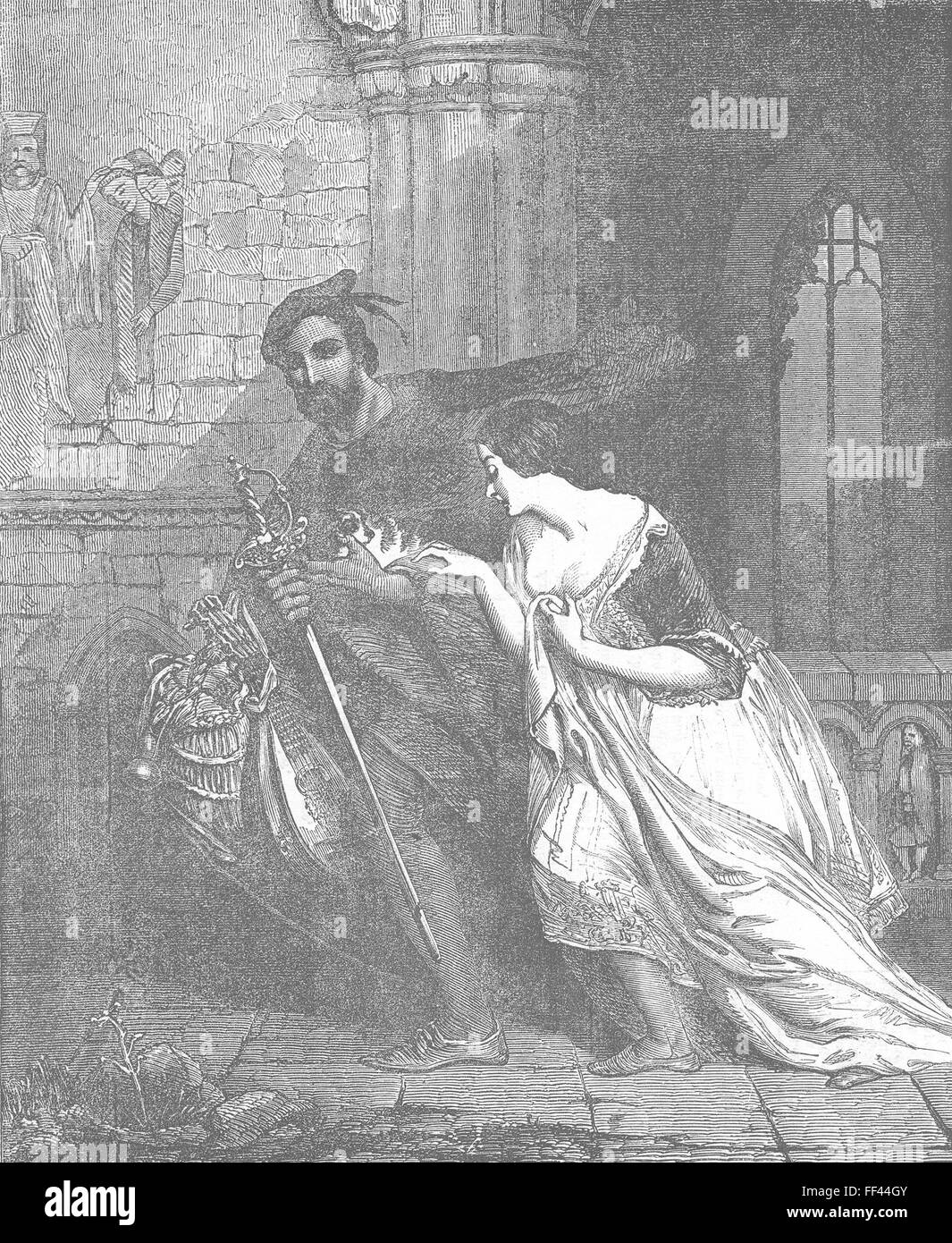 FINE ARTS The Gow Chrom and Louise 1855. Illustrated London News Stock Photo