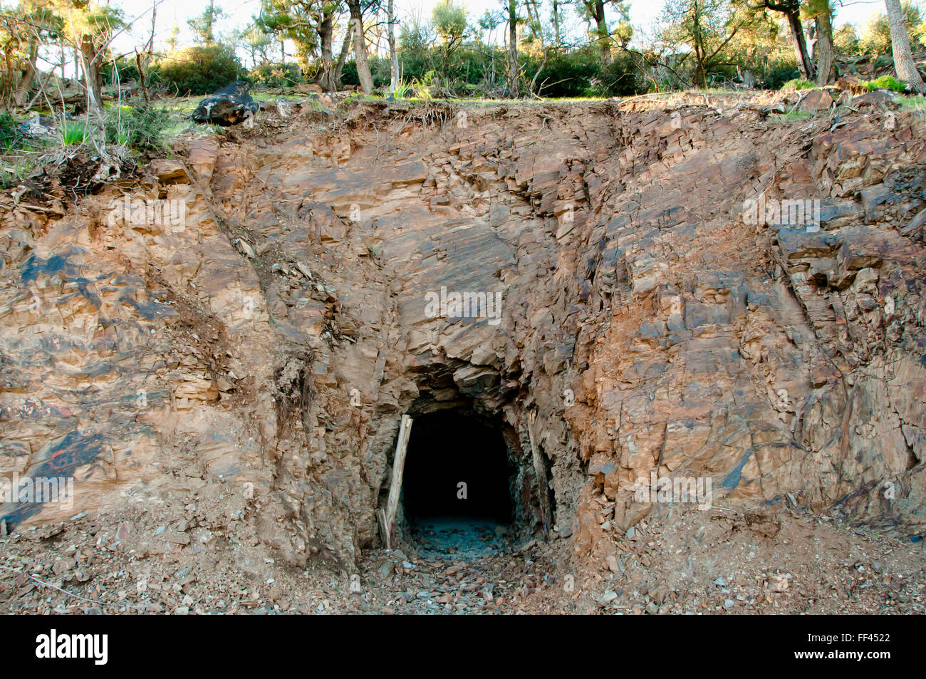 Underground Mining Tunnel Entrance Stock Photo Alamy