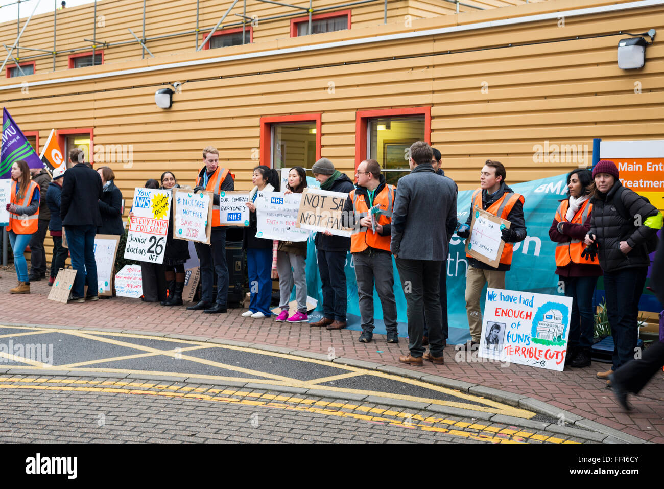 Milton Keynes Hospital, Milton Keynes, UK. 10th February, 2016. Junior