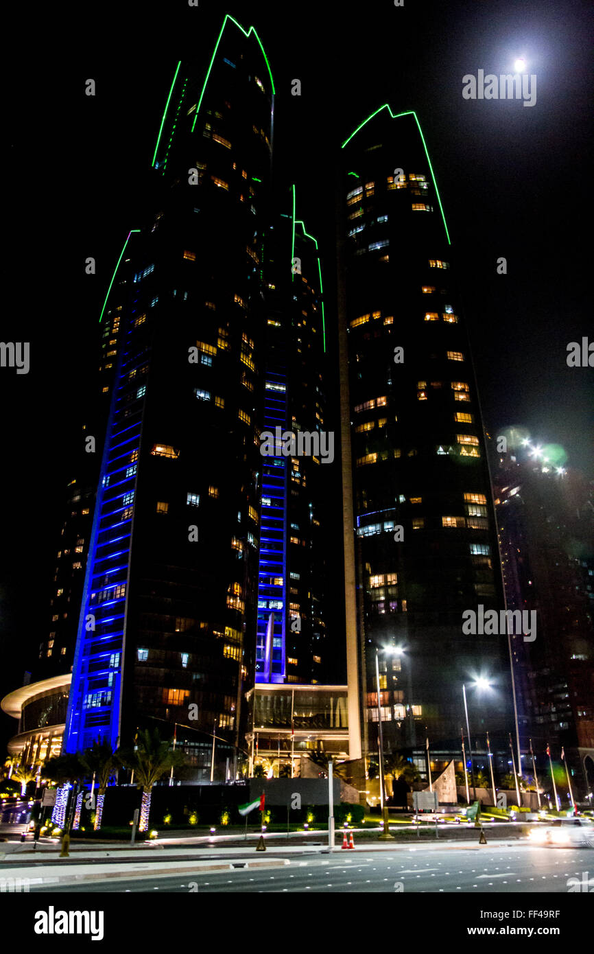 Etihad Towers Stock Photo
