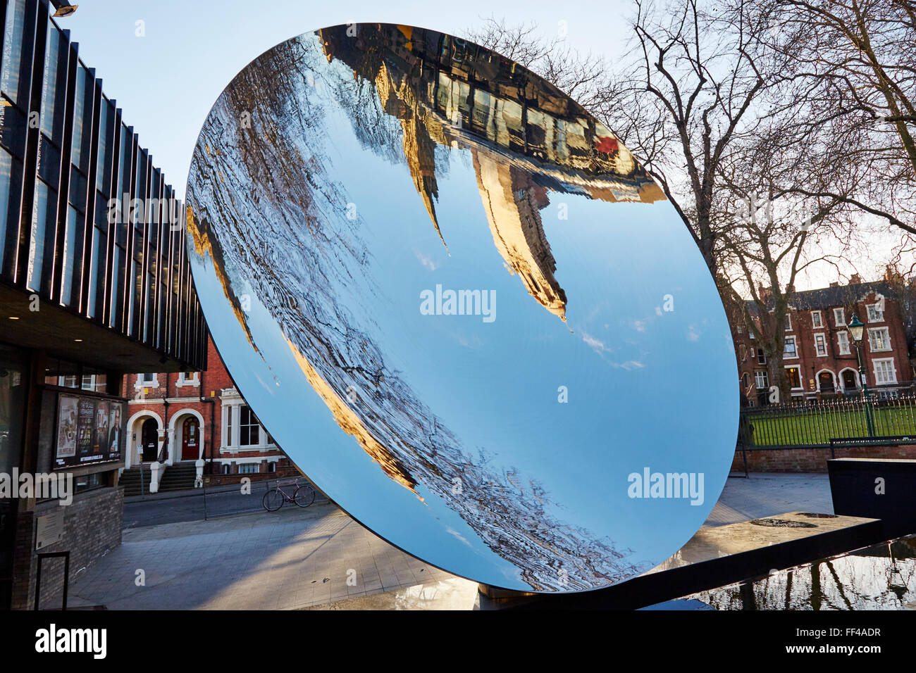 View of the Sky Mirror at the Nottingham Playhouse. Stock Photo