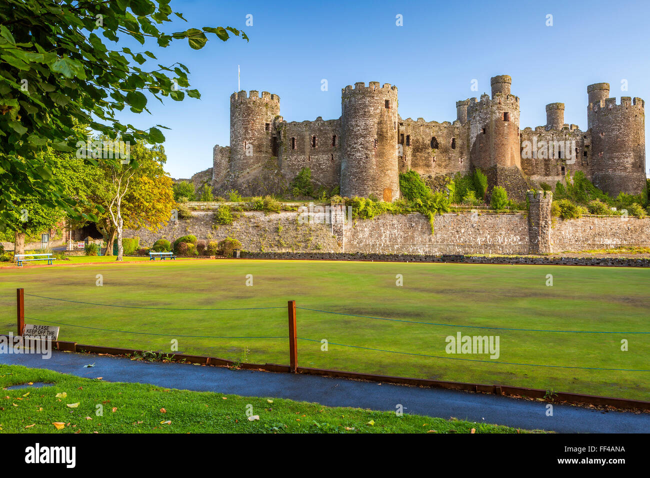 Conwy Castle, Wales, United Kingdom, Europe. Stock Photo