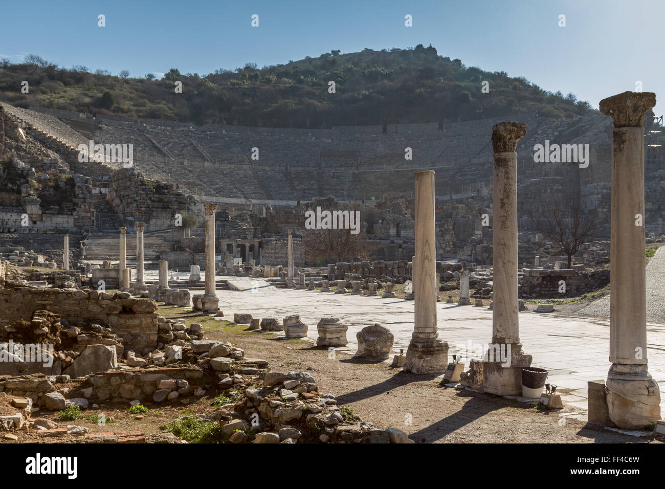 Selçuk, Turkey. 28th Jan, 2016. The first settlements in the area of the antique city of Ephesos