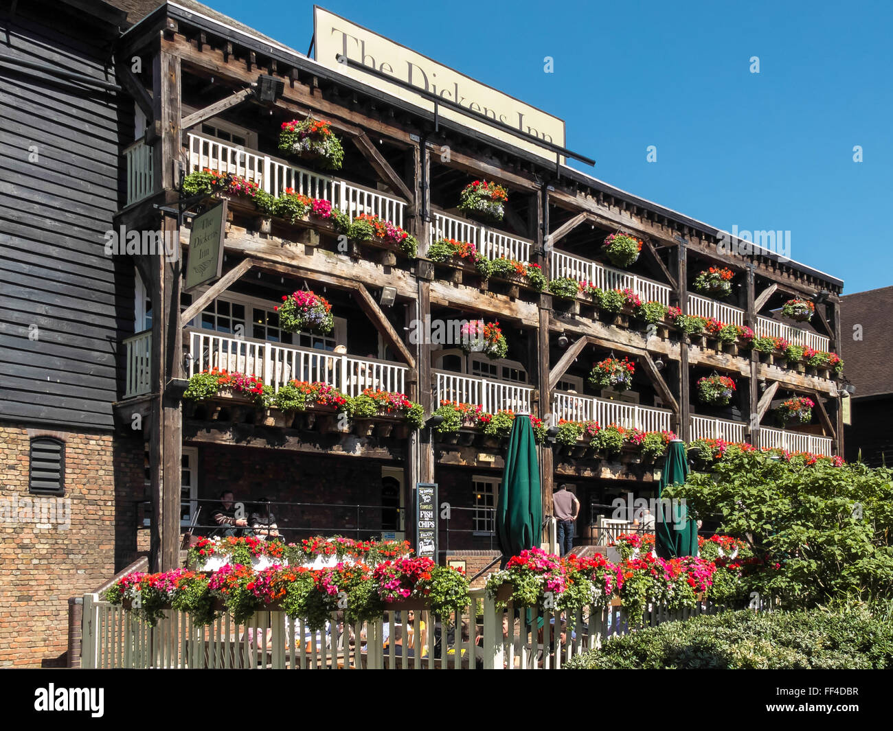The Dickens Inn at St Katherines dock Stock Photo Alamy