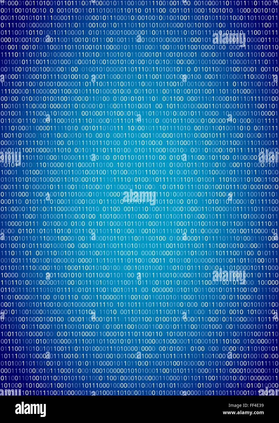 Machine binary code blue a4 hi-res stock photography and images - Alamy