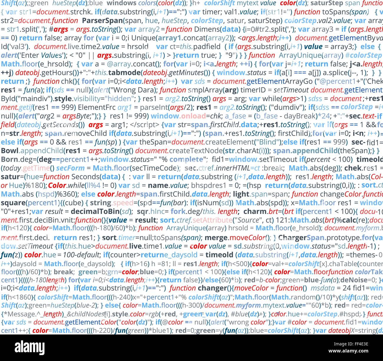 Javascript program code programming Stock Vector Images - Alamy