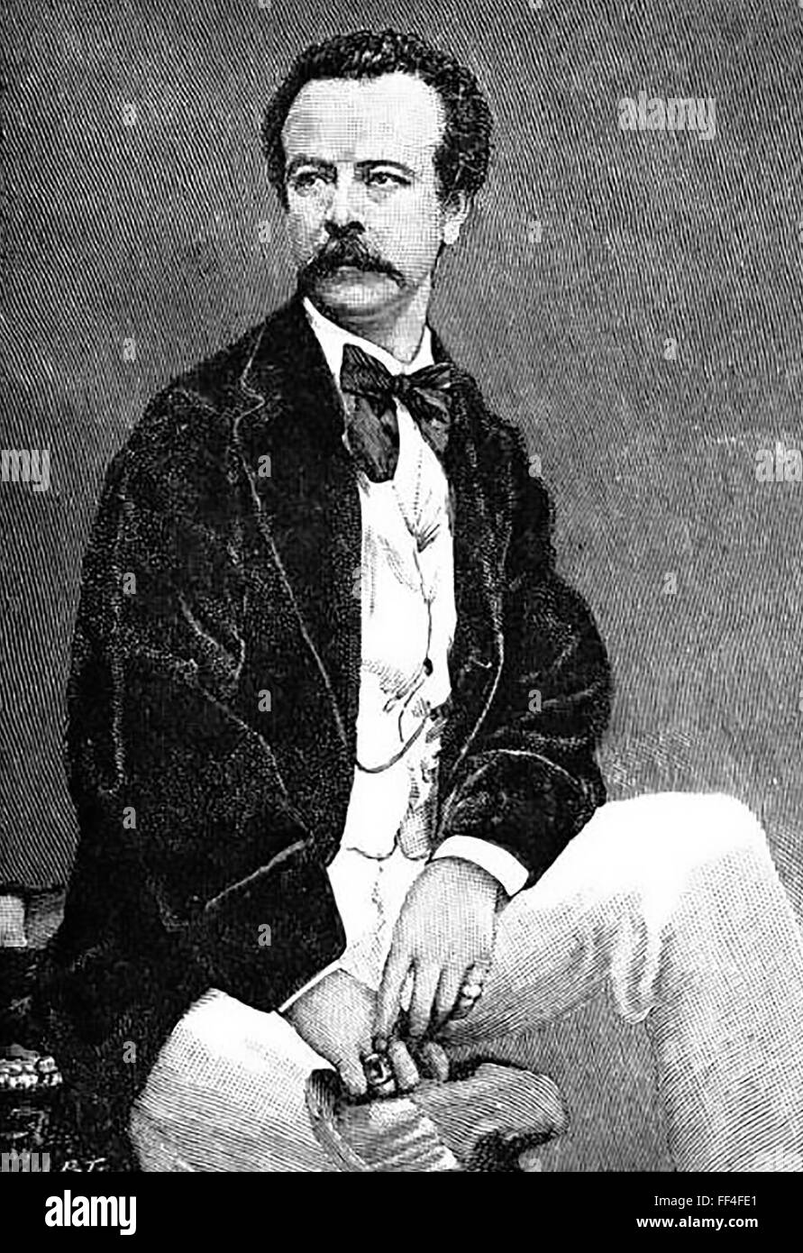 CHARLES FREDERICK WORTH (1825-1895) English fashion designer in 1855 Stock Photo