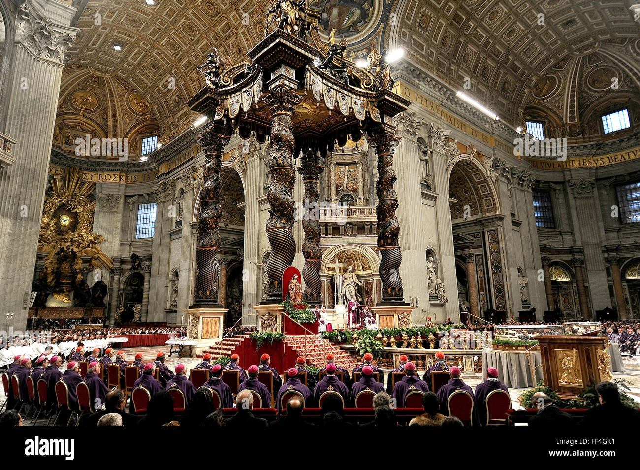 Vatican City, Italy. 10th Feb, 2016. Pope Francis celebrated in the ...