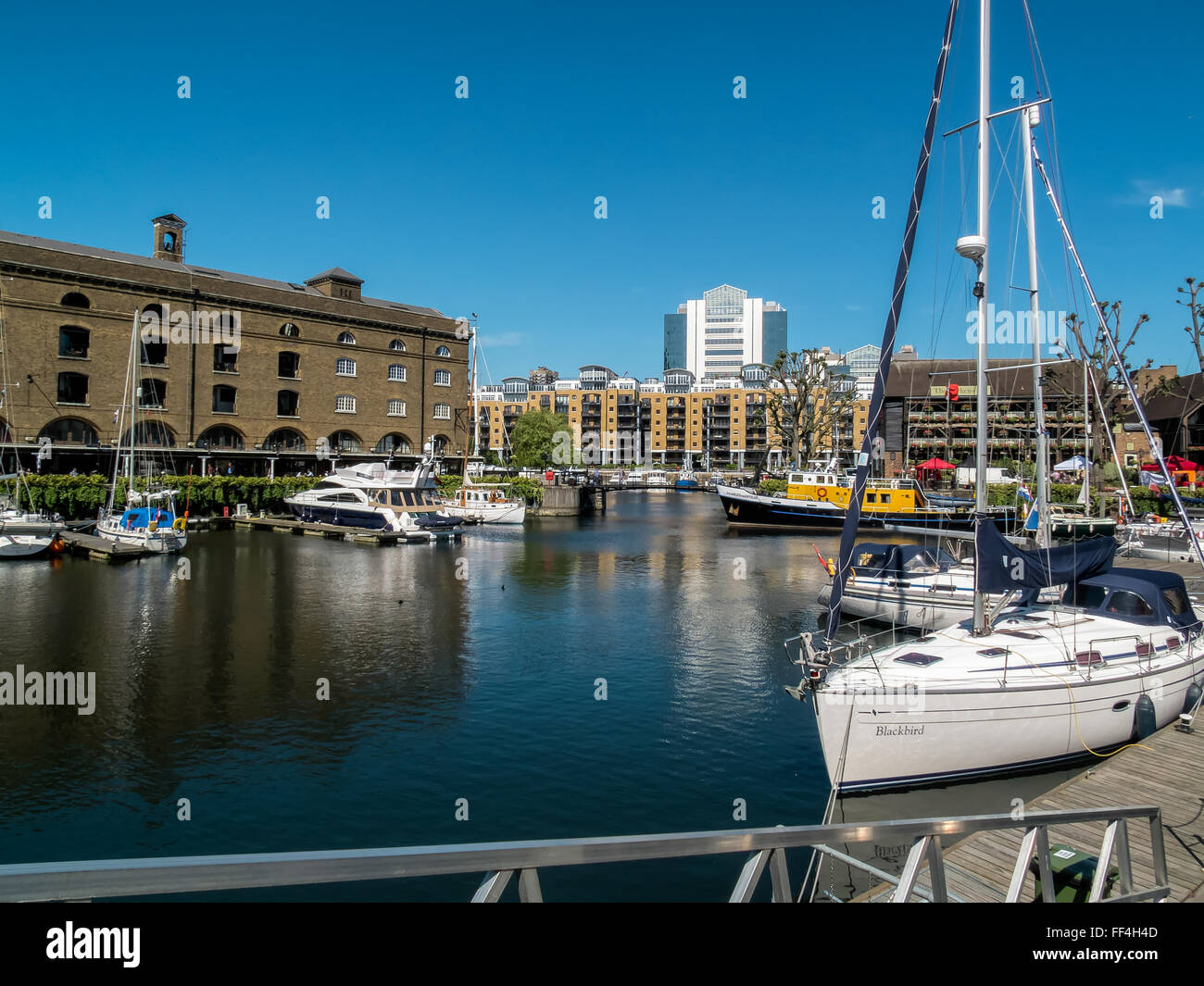 St Katherine's Dock in London Stock Photo Alamy