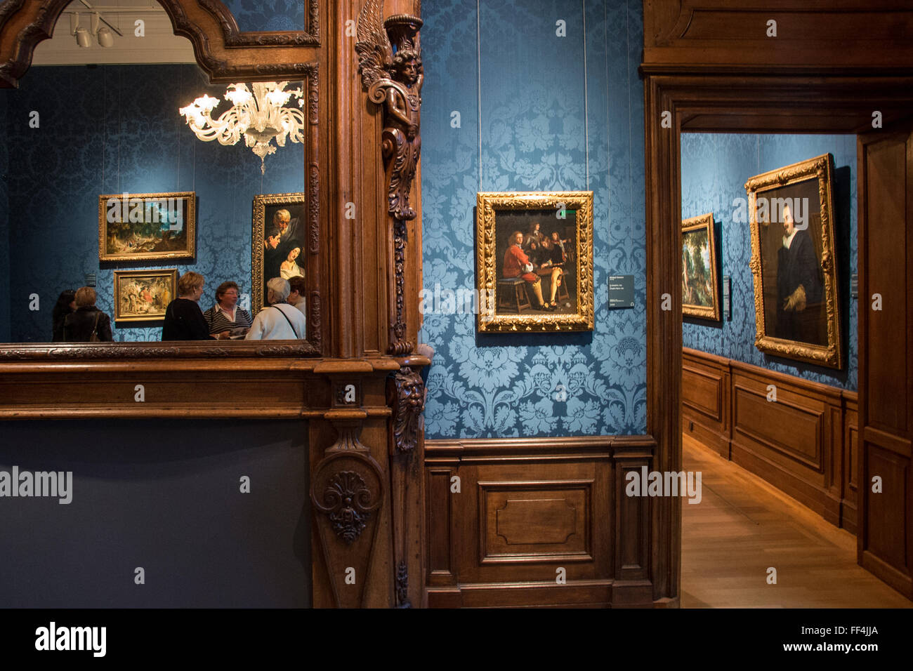 view at galleries at museum mauritshuis in den haag holland Stock Photo