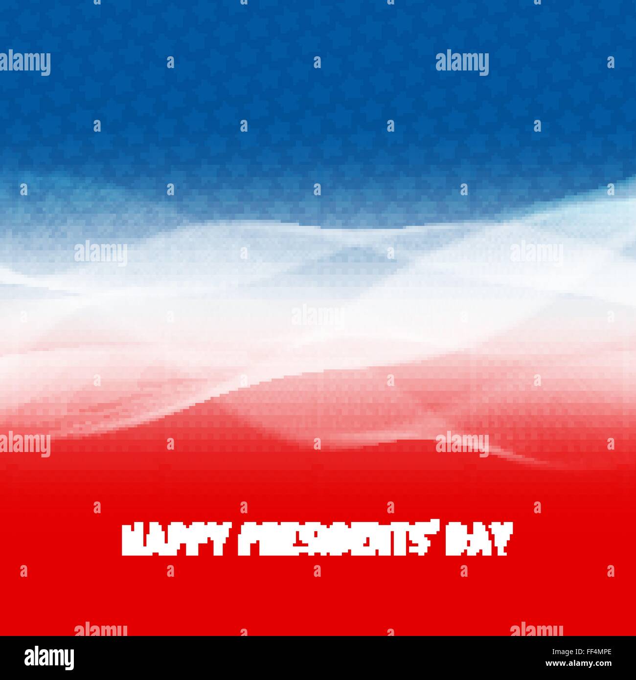 Happy Presidents' Day abstract background for your design Stock Vector