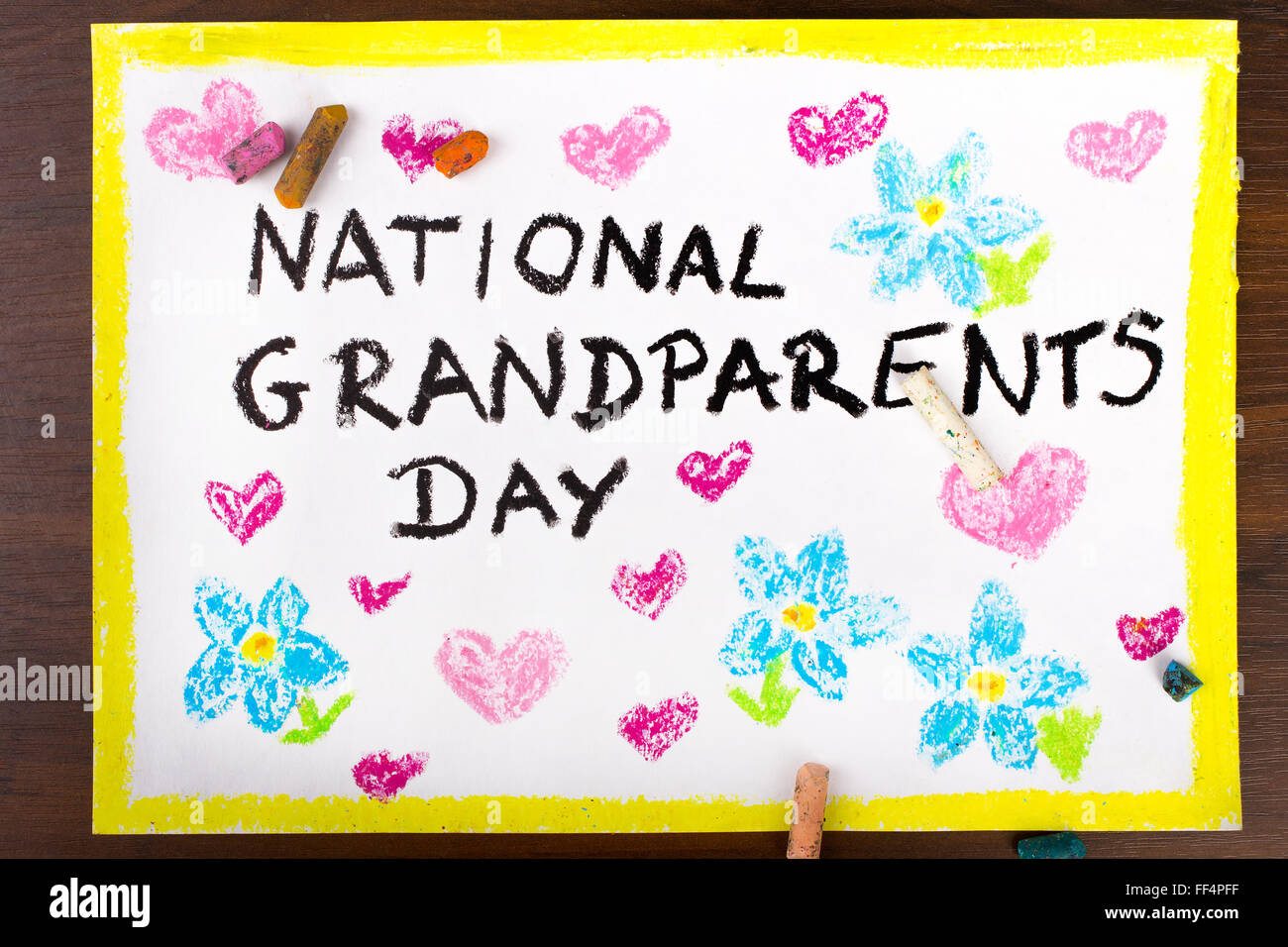 Download Colorful Drawing Grandparents Day Card High Resolution Stock Photography And Images Alamy