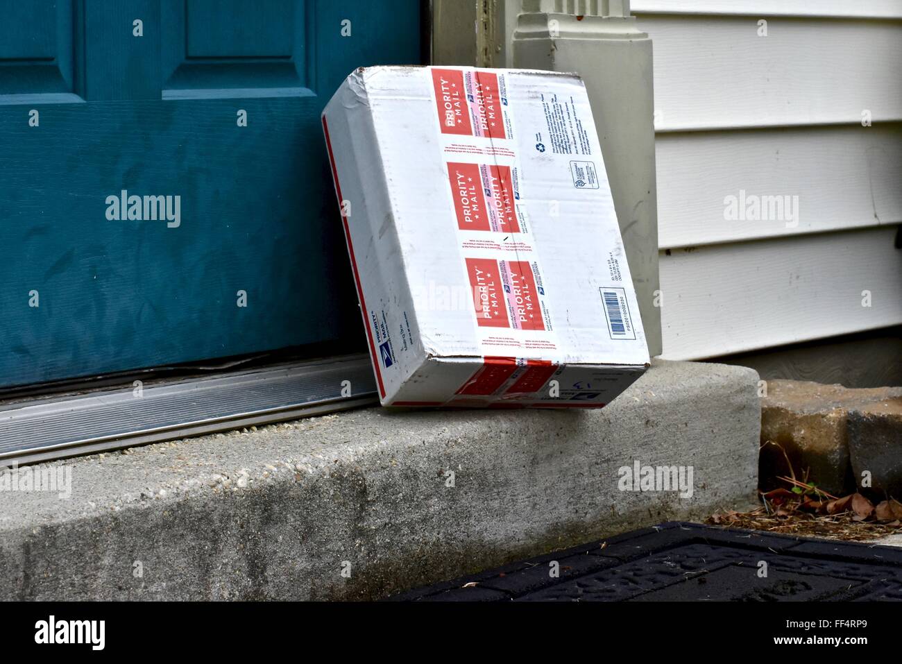 Boxes delivered to a home Stock Photo Alamy
