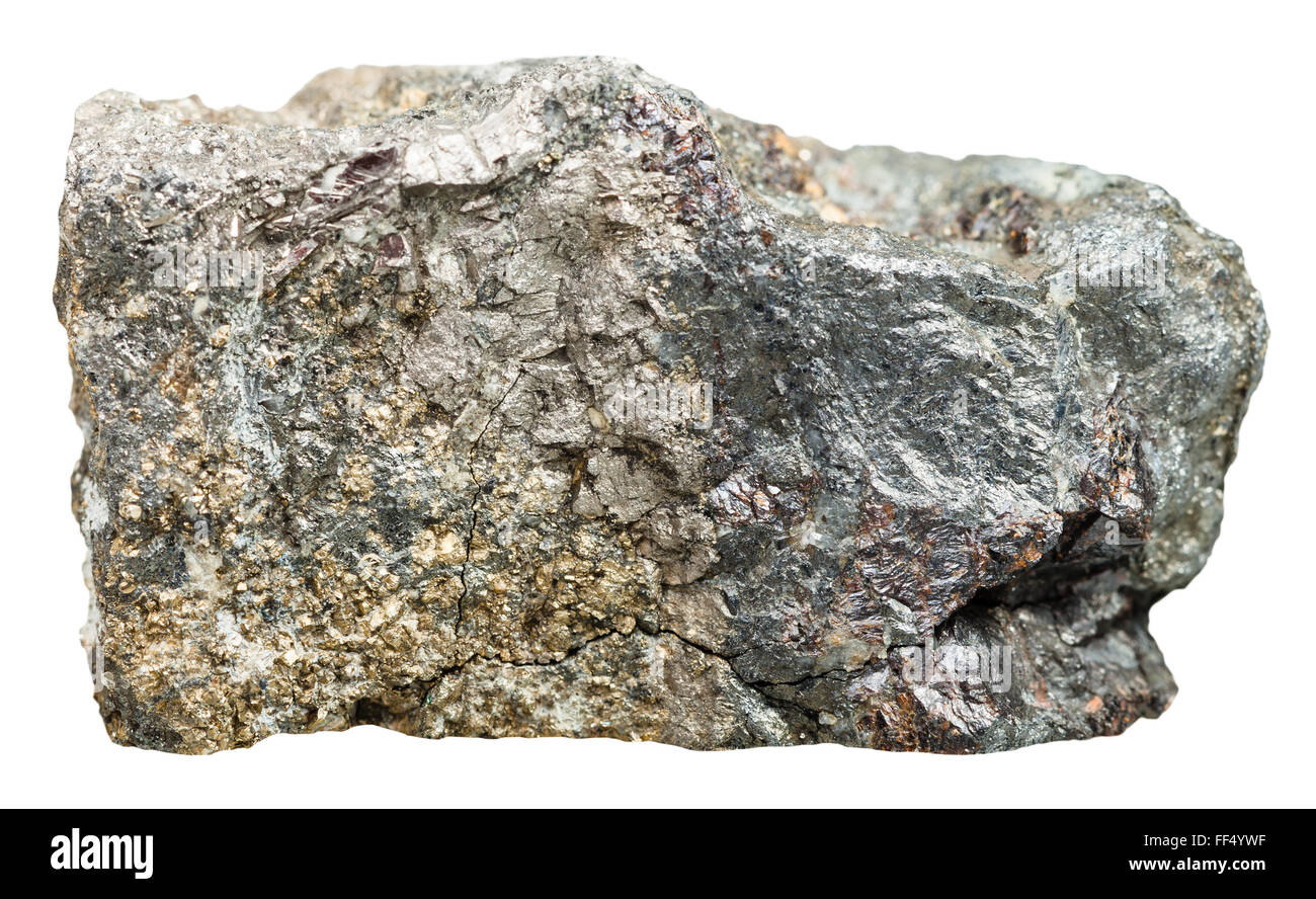 macro shooting of natural mineral stone Arsenopyrite crystalline rock