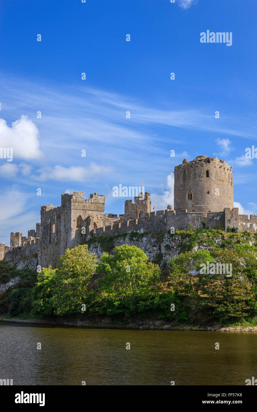 Pembroke Castle Pembroke Pembrokeshire Wales Stock Photo