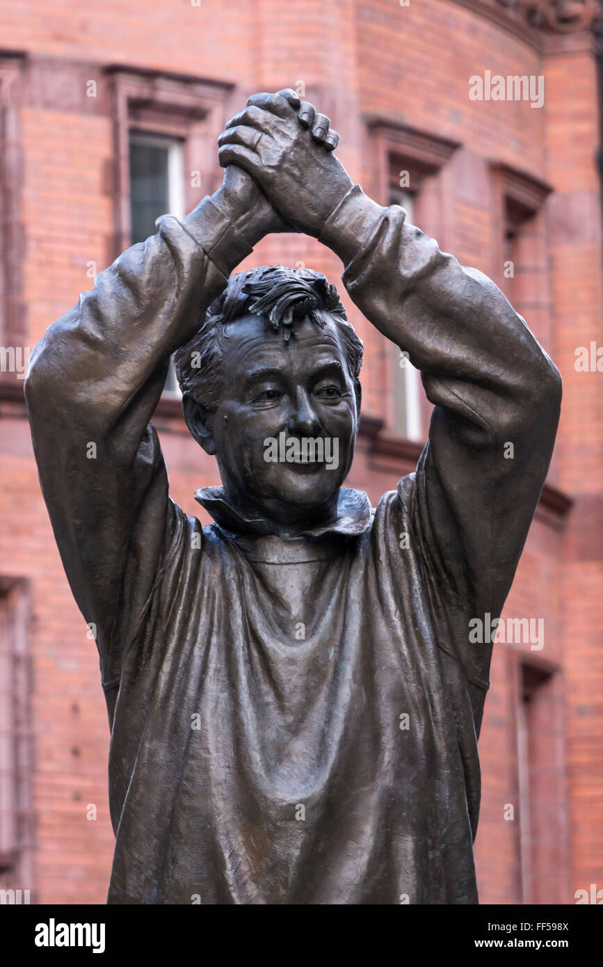 Brian Clough OBE Statue Market Square Nottingham Nottinghamshire England Stock Photo