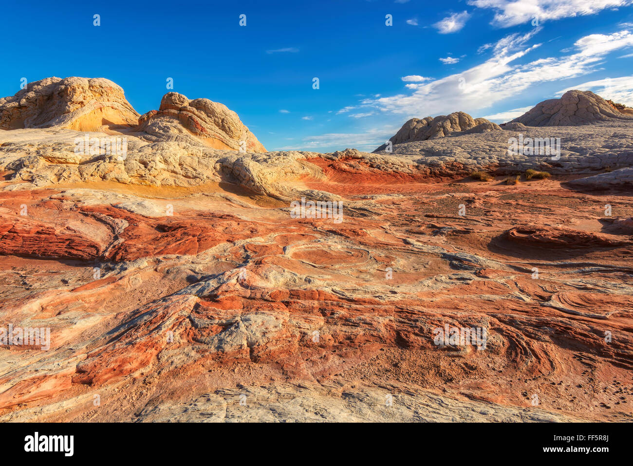 The area of White Pocket on the Paria Plateau in Northern Arizona Stock Photo