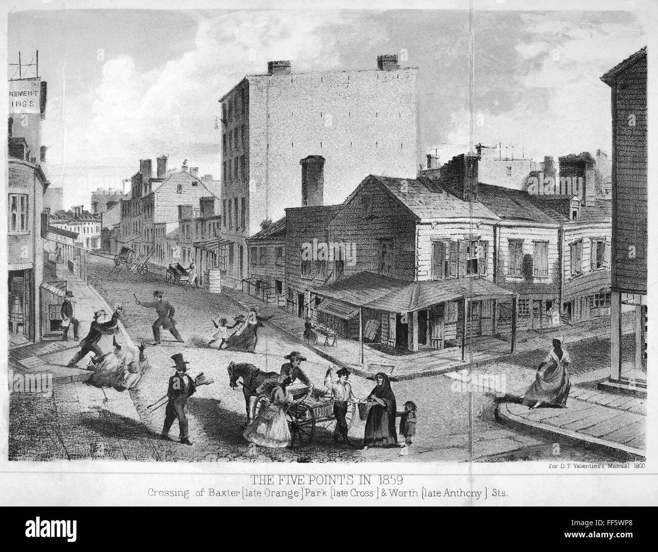 NEW YORK LOWER EAST SIDE. /nThe notorious Five Points in lower